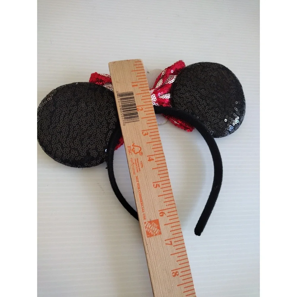 Minnie Mouse Inspired Sequins Studs Bow‎ Ears Headband Polka Dot new